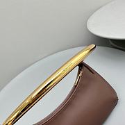 Fortok Jacquemus Le Bisou Mousqueton Shoulder Bag Brown E68878 26x15x2cm - 6