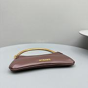 Fortok Jacquemus Le Bisou Mousqueton Shoulder Bag Brown E68878 26x15x2cm - 5
