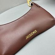 Fortok Jacquemus Le Bisou Mousqueton Shoulder Bag Brown E68878 26x15x2cm - 2