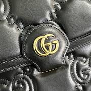 Fortok Gucci GG Matelasse Black Shoulder Bag 25.5x20.5x12.5cm - 2
