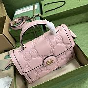 Fortok Gucci GG Matelasse Pink Shoulder Bag 25.5x20.5x12.5cm - 5