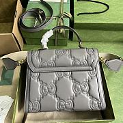 Fortok Gucci GG Matelasse Grey Shoulder Bag 25.5x20.5x12.5cm - 6