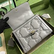 Fortok Gucci GG Matelasse Grey Shoulder Bag 25.5x20.5x12.5cm - 4