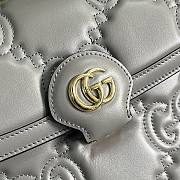 Fortok Gucci GG Matelasse Grey Shoulder Bag 25.5x20.5x12.5cm - 3