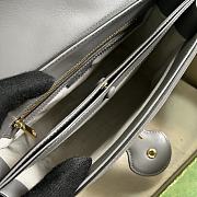 Fortok Gucci GG Matelasse Grey Shoulder Bag 25.5x20.5x12.5cm - 2