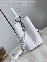 Fortok Louis Vuittion Capucines BB Bag White Colorful Chain M48865 27x18x9cm - 4