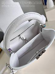 Fortok Louis Vuittion Capucines BB Bag White Colorful Chain M48865 27x18x9cm - 6