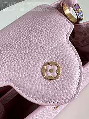 Fortok Louis Vuittion Capucines BB Bag Pink Colorful Chain M48865 27x18x9cm - 3