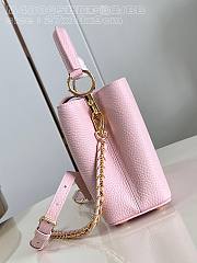 Fortok Louis Vuittion Capucines BB Bag Pink Colorful Chain M48865 27x18x9cm - 5