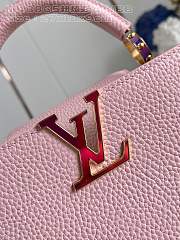 Fortok Louis Vuittion Capucines BB Bag Pink Colorful Chain M48865 27x18x9cm - 6
