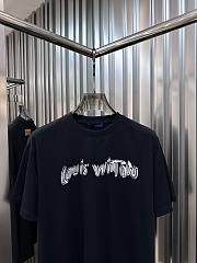 Fortok Louis Vuitton Graffiti Letter T-shirt Black/White - 5