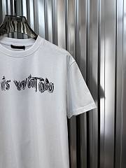 Fortok Louis Vuitton Graffiti Letter T-shirt Black/White - 3
