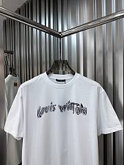 Fortok Louis Vuitton Graffiti Letter T-shirt Black/White - 2