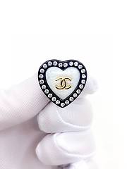 Fortok Chanel Diamond Edge Love Pearl Earrings  - 4