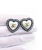 Fortok Chanel Diamond Edge Love Pearl Earrings  - 3