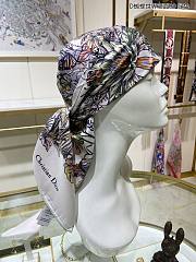 Fortok Dior Butterfly Around the World Square Scarf Multicolor Silk Twill - 3