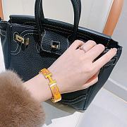 Fortok Hermes Bracelet Yellow  - 5