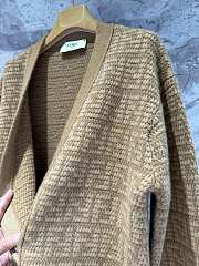 Fortok Fendi FF Pattern Cardigan Brown - 5