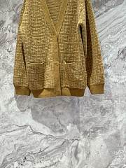 Fortok Fendi FF Pattern Cardigan Brown - 6