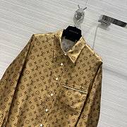 Fortok Louis Vuitton Vintage Printed Silk Shirt - 5