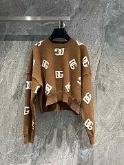 Fortok Dolce & Gabbana Cropped Wool Sweater Brown - 1