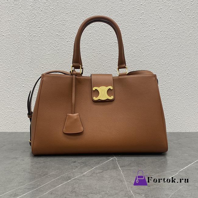 Fortok Celine Medium Appoline Bag Brown 114963 37.5x22x16cm - 1