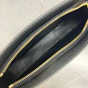 Fortok Celine Tilly Bag In Shiny Calfskin Black 115703 23x13.5x4cm - 6