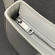 Fortok Celine Tilly Bag In Shiny Calfskin White 115703 23x13.5x4cm - 5