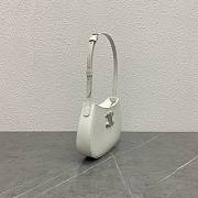 Fortok Celine Tilly Bag In Shiny Calfskin White 115703 23x13.5x4cm - 3