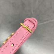 Fortok Celine Tilly Bag In Shiny Calfskin Pink 115703 23x13.5x4cm - 6