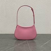 Fortok Celine Tilly Bag In Shiny Calfskin Pink 115703 23x13.5x4cm - 3