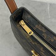 Fortok Celine Tilly Bag In Triomphe Canvas And Calfskin Tan 115703 23x13.5x4cm - 6