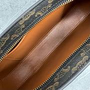 Fortok Celine Tilly Bag In Triomphe Canvas And Calfskin Tan 115703 23x13.5x4cm - 5