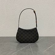 Fortok Celine Tilly Bag In Triomphe Canvas And Calfskin Tan 115703 23x13.5x4cm - 3