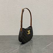 Fortok Celine Tilly Bag In Triomphe Canvas And Calfskin Tan 115703 23x13.5x4cm - 2
