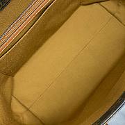Fortok Celine Cabas Drawstring In Triomphe Canvas And Calfskin Tan 113722 45x34x30cm - 4