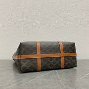 Fortok Celine Cabas Drawstring In Triomphe Canvas And Calfskin Tan 113722 45x34x30cm - 2