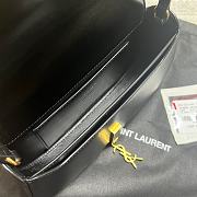Fortok Saint Laurent Black Mini Voltaire Leather Shoulder Bag 13.5x17.5x5cm - 6