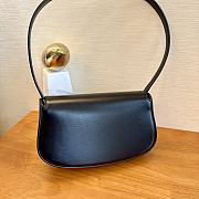 Fortok Saint Laurent Black Mini Voltaire Leather Shoulder Bag 13.5x17.5x5cm - 5