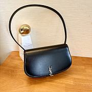 Fortok Saint Laurent Black Mini Voltaire Leather Shoulder Bag 13.5x17.5x5cm - 1