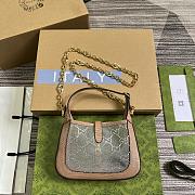 Fortok Gucci Jackie 1961 Lizzard Hobo Bag Powder Pink 19x13x3cm - 6