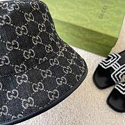 Fortok Gucci GG Bucket Hat Black/Blue Denim - 6