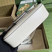 Fortok Gucci Horsebit 1955 Small Shoulder Bag White 24x13x5cm - 6