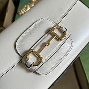 Fortok Gucci Horsebit 1955 Small Shoulder Bag White 24x13x5cm - 5