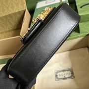Fortok Gucci Horsebit 1955 Small Shoulder Bag Black 24x13x5cm - 5