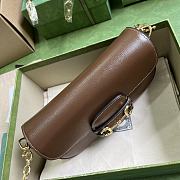 Fortok Gucci Horsebit 1955 Small Shoulder Bag Brown 24x13x5cm - 4