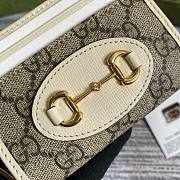Fortok Gucci Horsebit Card Holder Wallet Beige/White 658549 11.5x8.5x3cm - 4