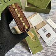 Fortok Gucci Horsebit Card Holder Wallet Beige/Brown 658549 11.5x8.5x3cm - 6
