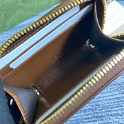 Fortok Gucci Horsebit Card Holder Wallet Beige/Brown 658549 11.5x8.5x3cm - 5