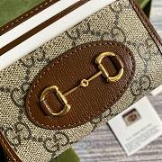 Fortok Gucci Horsebit Card Holder Wallet Beige/Brown 658549 11.5x8.5x3cm - 2